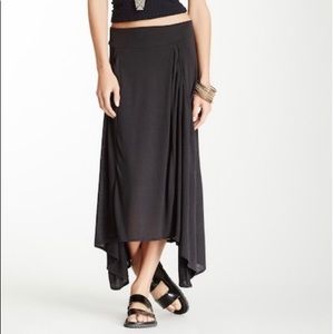 Long flowy black skirt